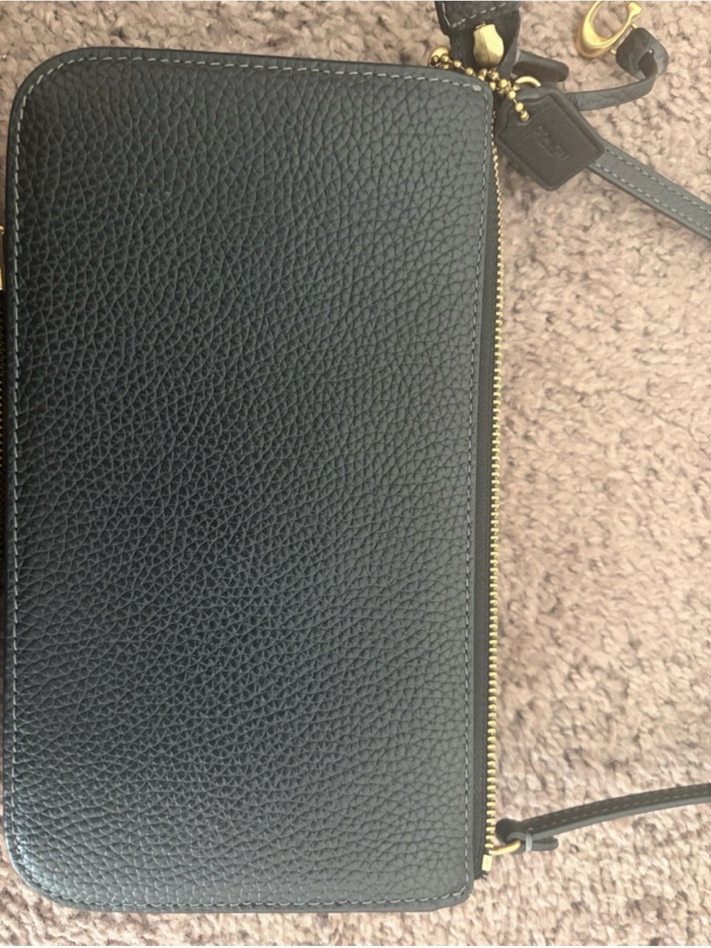 Coach Black Leather Bella Crossbody Bag with Gold Hardware - Picture 4 of 7